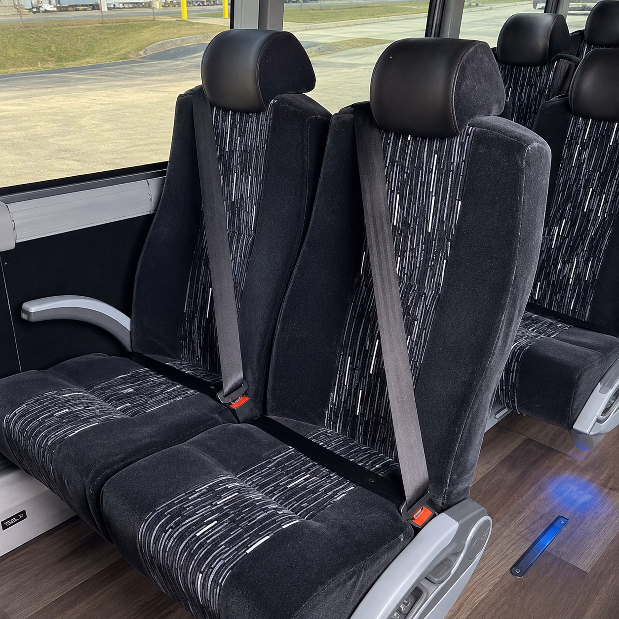 concord charter bus interior
