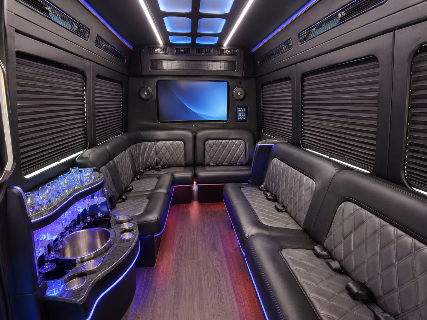 concord party bus interior