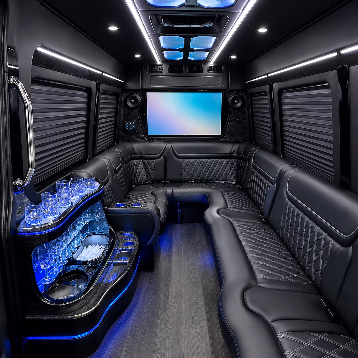 concord party bus rentals inside